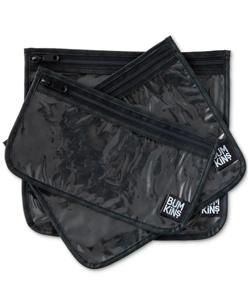 Bumkins Rich and Bougee Clear Travel Bags, 3 Pack
