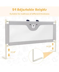 Costway Toddler 69'' Bed Rails Vertical Lifting Bedrail Guard with Lock
