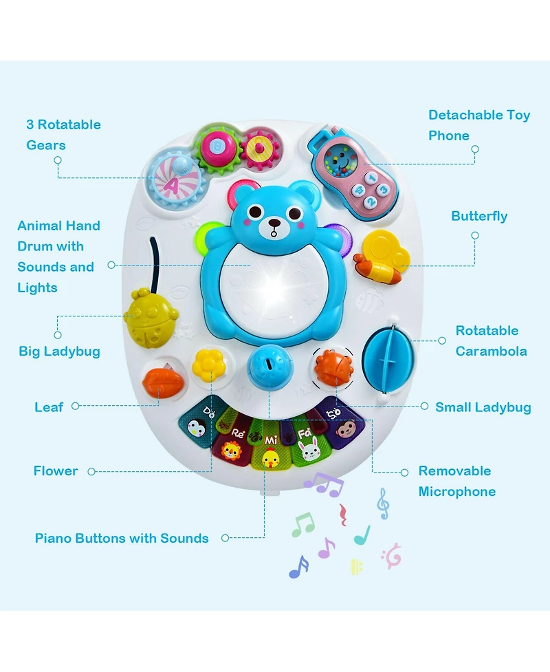 Costway Baby Sit-to-Stand Walker Push Walking Toy
