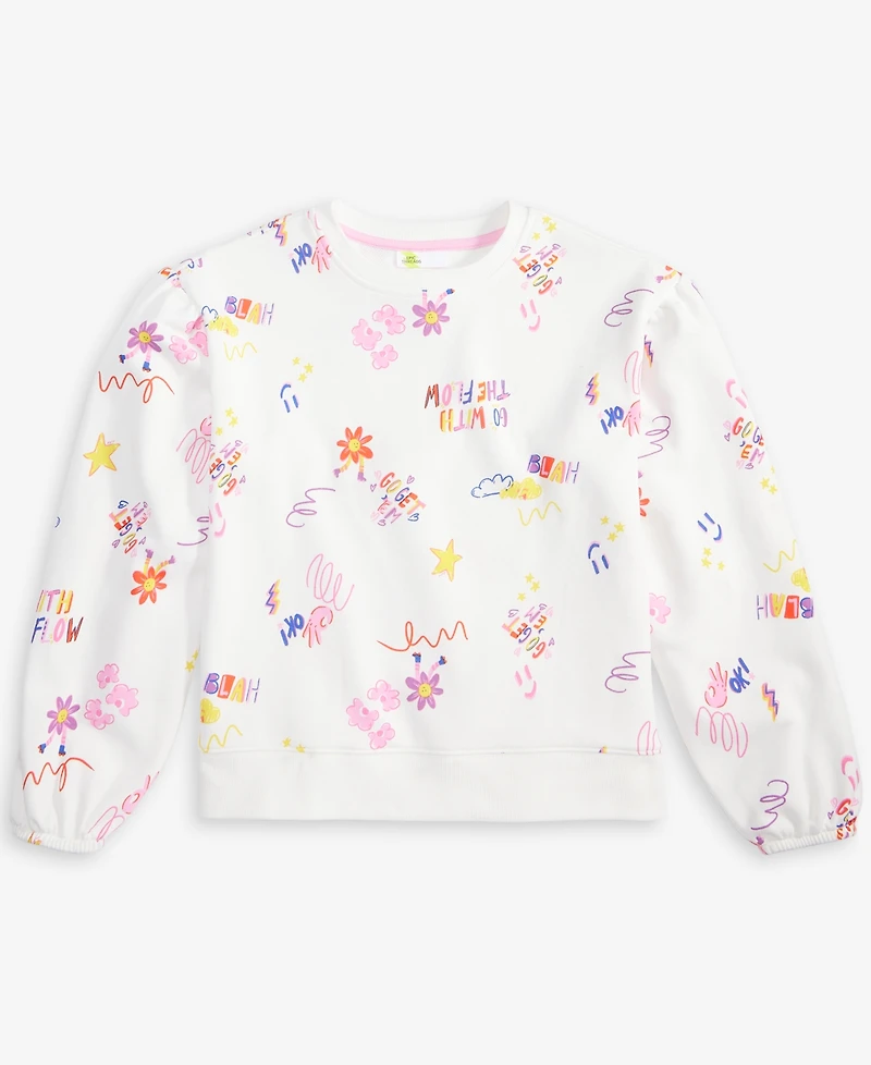 Epic Threads Little & Big Girls Doodle Splash Sweatshirt, Exclusively at Macy's