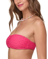 Andie Women's Pana Pointelle Bandeau Bikini Top