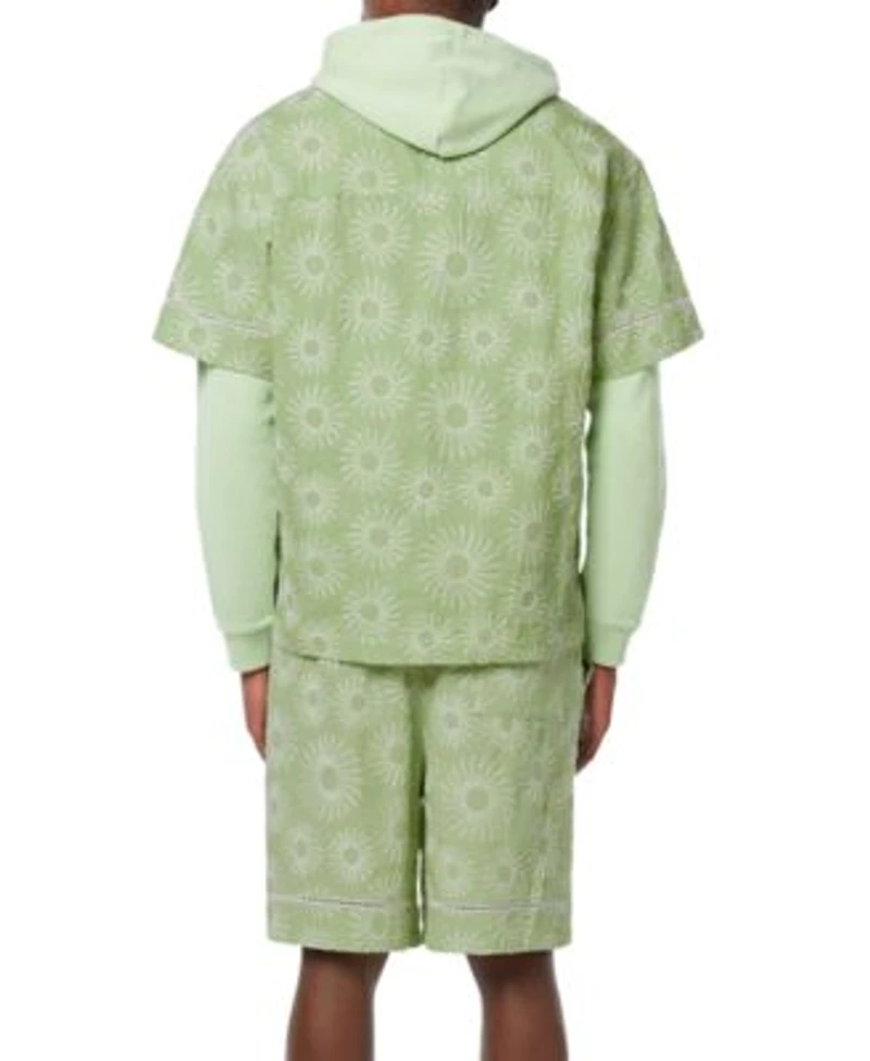 Scotch Soda Relaxed Fit Printed Shirt Shorts