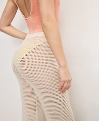 Good American Women's Crochet Pants Swim Cover-Up