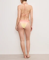 Good American Women's Always Fits Ombre Classic Bikini Bottoms