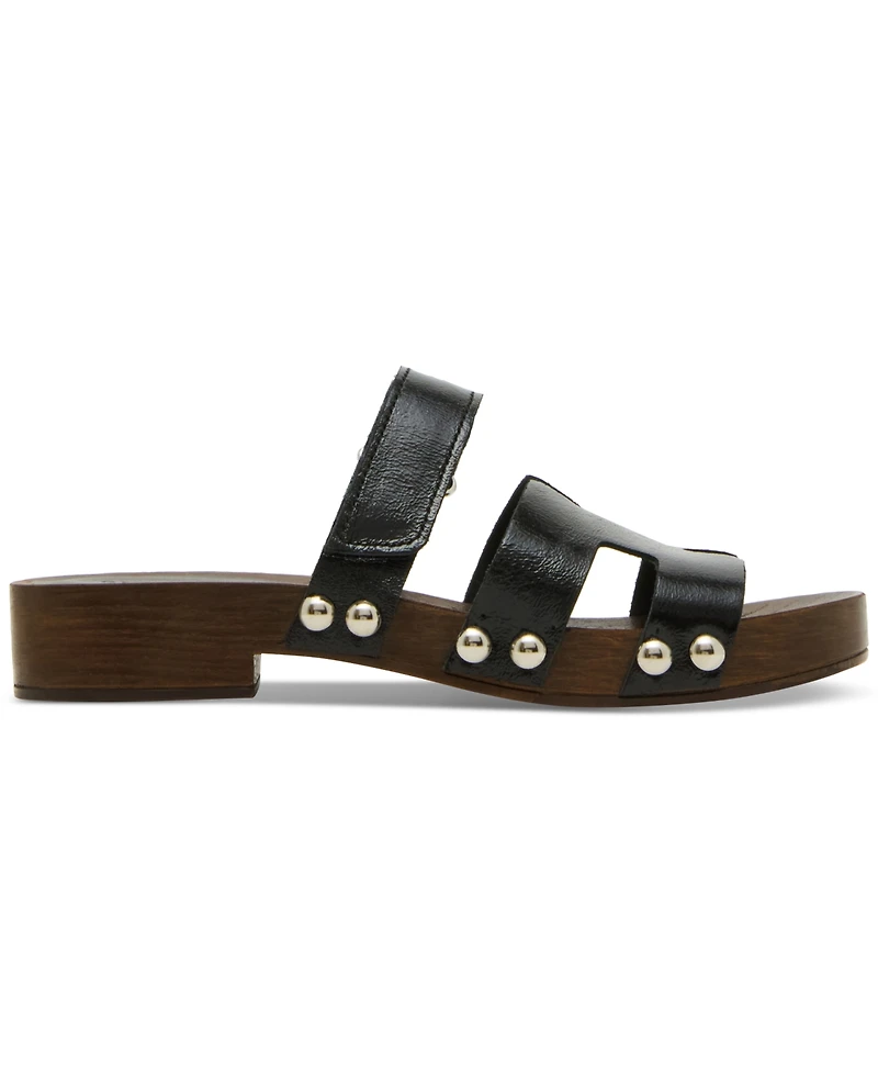 Steve Madden Women's Canal Wooden Platform Slide Sandals