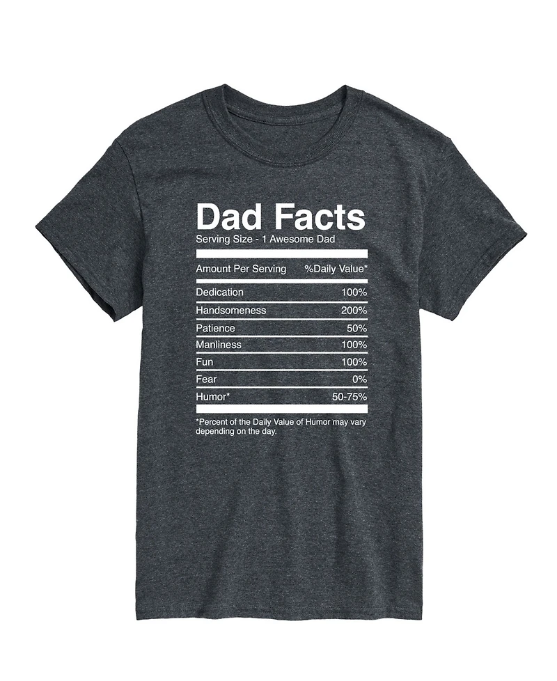 Airwaves Men's Dad Facts Short Sleeve T-Shirt