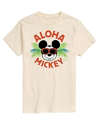 Airwaves Men's Disney Aloha Mickey Summer Short Sleeve T-Shirt