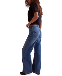 Free People Women's Stride High Rise Wide-Leg Jeans