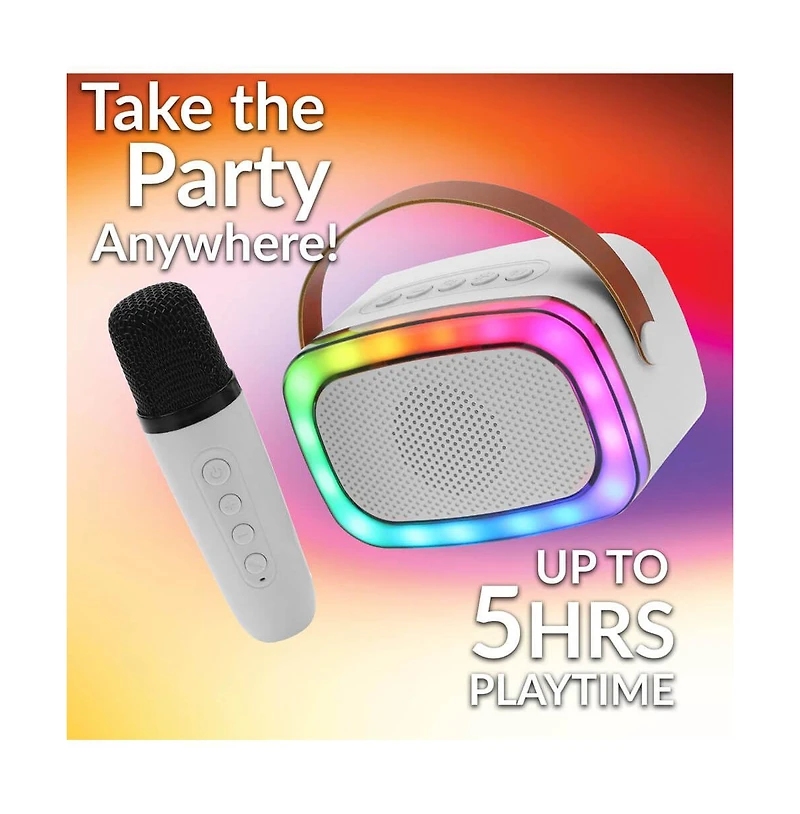 Mini Bluetooth Karaoke Portable Speaker with Wireless Mic