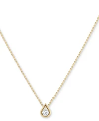 Diamond Tear-Shape 18" Pendant Necklace (1/3 ct. t.w.) in 14k White or Yellow Gold