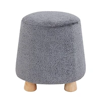 Denison Round Chenille Ottoman