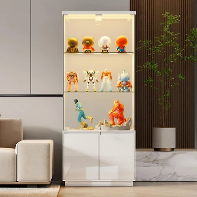 Vlsrka 67" Modern Led Sideboard Buffet Cabinet