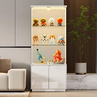 Vlsrka 67" Modern Led Sideboard Buffet Cabinet