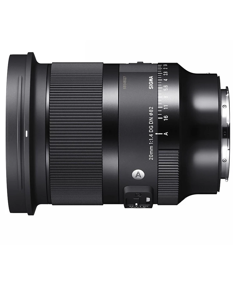 Sigma 20mm f/1.4 Dg Dn Art Lens for L Mount Bundle with 82mm Multi Coated Uv Slim Filter, Microfiber Cleaning Cloth