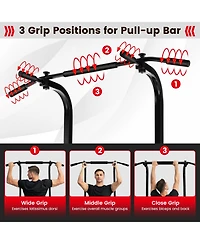 Power Tower Pull Up Bar Stand with Adjustable Heights and Bench