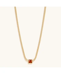 Renew & Energize Garnet Evil Eye January Birthstone Necklace