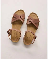 Multistrap Open Toe Flat Sandal