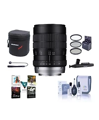 Venus Laowa 60mm f/2.8 2x Ultra-Macro Lens for Nikon F, Bundle with ProOptic 62mm Filter Kit, Cleaning Kit, Lens Cap Tether, Lens Case, Lens Cleaner,