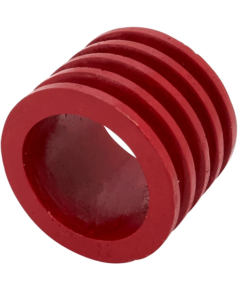 Saro Lifestyle Textured Natural Wood Napkin Rings, Set of 4