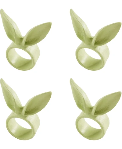 Saro Lifestyle Playful Bunny Ears Napkin Rings, Set of 4