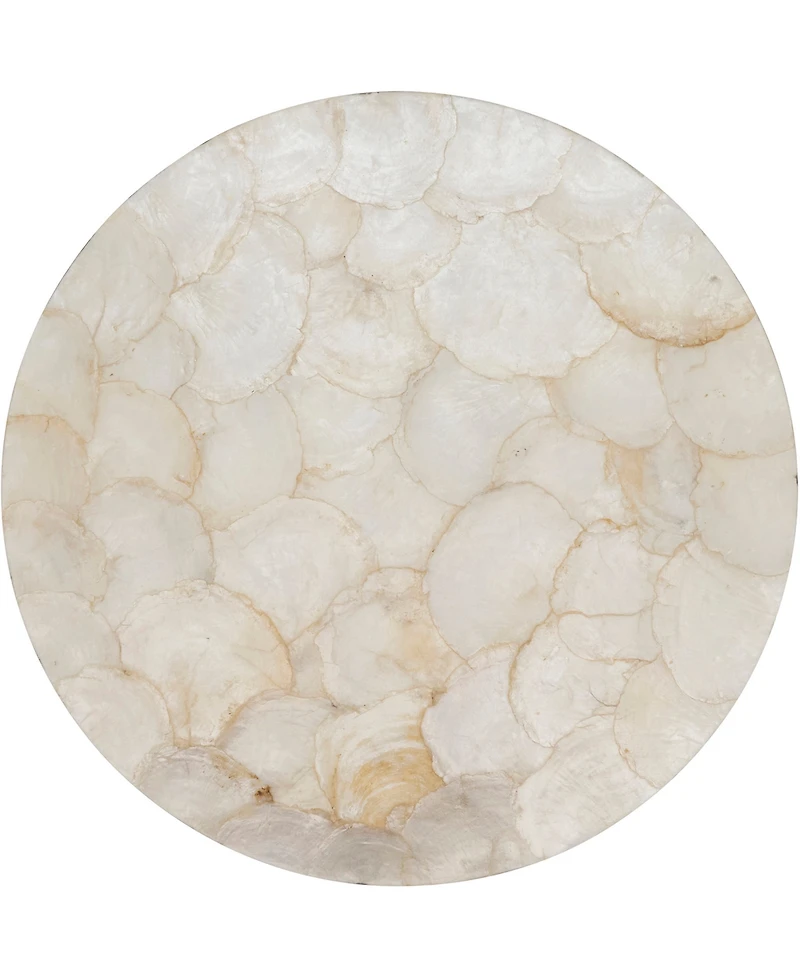 Saro Lifestyle Echoes Capiz Placemats, 15" Round