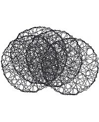 Saro Lifestyle Intricate Wire Placemats, 15" Round