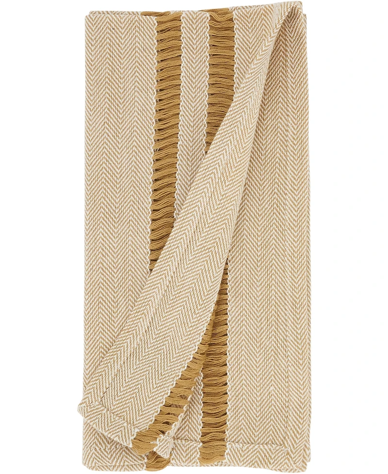 Saro Lifestyle Classic Stripe Placemats and Napkins, Set of 8
