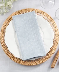 Saro Lifestyle Classic Stitched Plaid Napkins, 20" x
