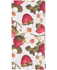 Saro Lifestyle Breezy Juicy Strawberry Cotton Napkins, 20" x 20"