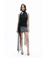 Nocturne Women's Low Waist Mini Skort