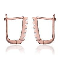 Clear Cubic Zirconia Extra Mini Hoop Earrings