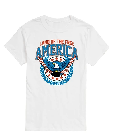 Airwaves Men's Americana Land of The Free Short Sleeve T-Shirt