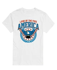 Airwaves Men's Americana Land of The Free Short Sleeve T-Shirt