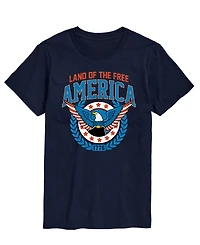 Airwaves Men's Americana Land of The Free Short Sleeve T-Shirt
