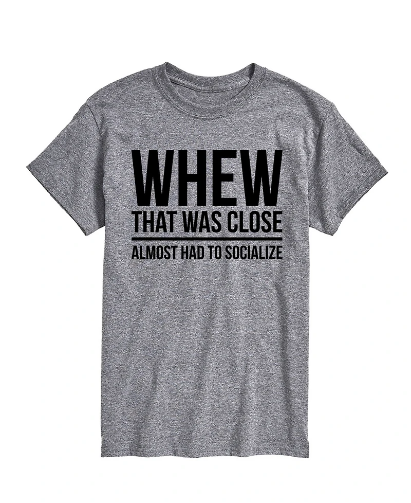 Airwaves Men's Almost Had to Socialize Short Sleeve T-Shirt
