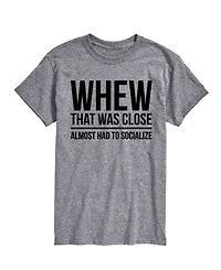 Airwaves Men's Almost Had to Socialize Short Sleeve T-Shirt