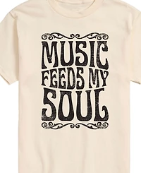 Airwaves Men's Music Feeds My Soul Short Sleeve T-Shirt
