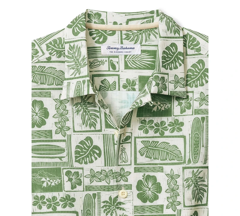 Tommy Bahama Men's Coast Island Stamp Short Sleeve Shirt
