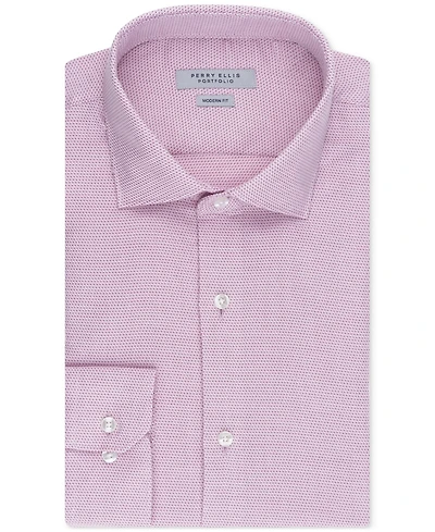 Perry Ellis Portfolio Men's King Micro-Pattern Dress Shirt