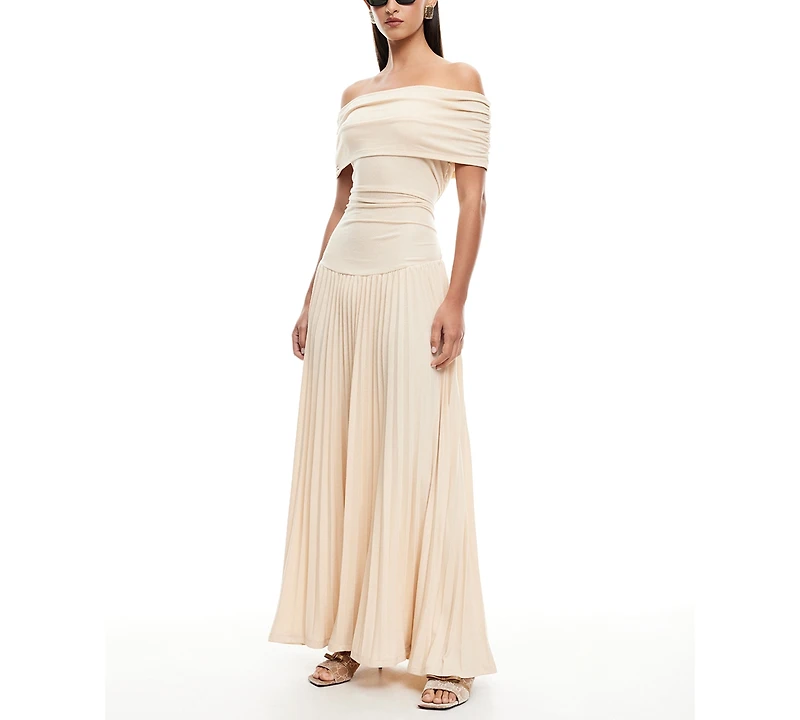 Lioness Women's Field Of Dreams Off-The-Shoulder Maxi Dress