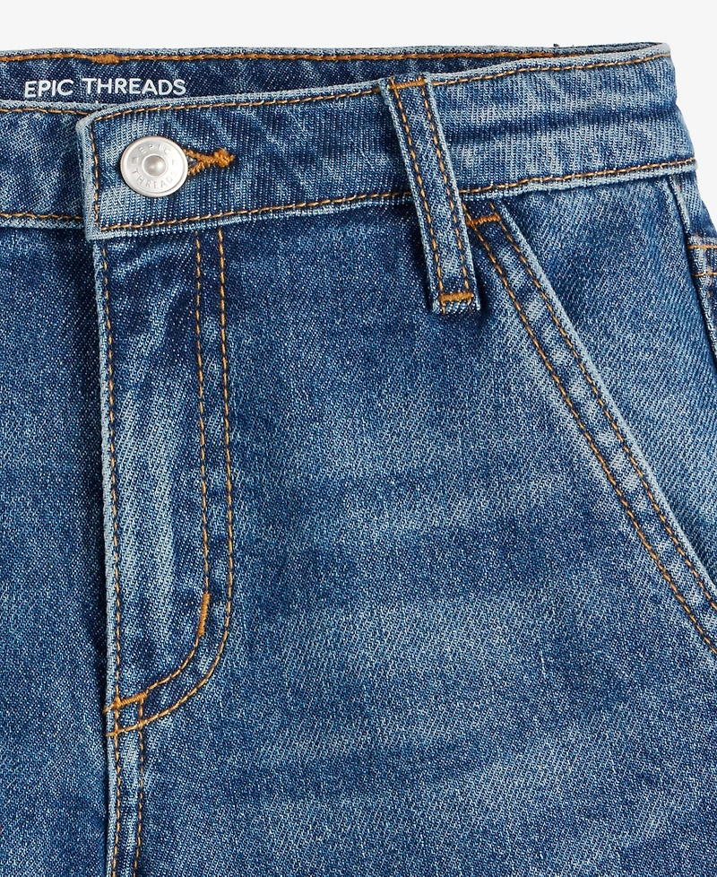 Epic Threads Little & Big Girls Cropped Wide-Leg Jeans, Exclusively at Macy's