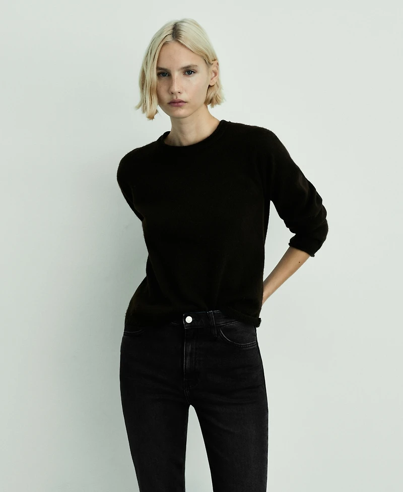Mango Women's Claudia Slim-Fit Cropped Jeans