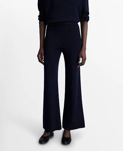 Mango Women's Straight Knitted Pants
