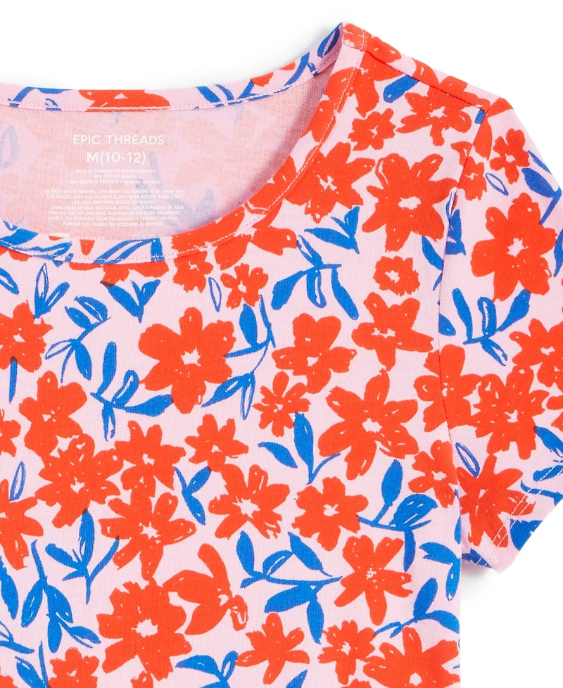 Epic Threads Little & Big Girls Floral-Print Skater Dress, Exclusively at Macy's