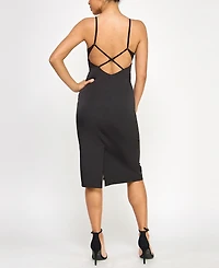 Seni & Cade Juniors' Open-Back Midi Dress