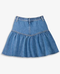 Epic Threads Little & Big Girls Indigo Cotton Denim Ruffle Skirt, Exclusively at Macy's