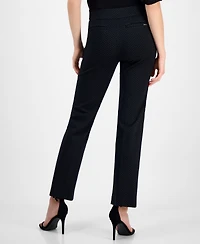 Anne Klein Women's Grace Printed Mid-Rise Straight Pants
