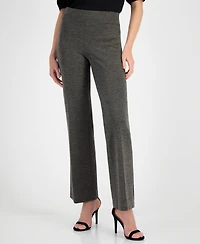 Anne Klein Women's Mid-Rise Pull-On Wide-Leg Pants