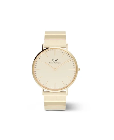 Daniel Wellington Unisex Analog Gold-Tone Stainless Steel Watch, 40mm