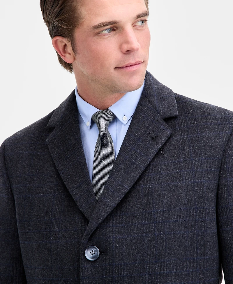 Nautica Men's Modern-Fit Wool-Blend Overcoat